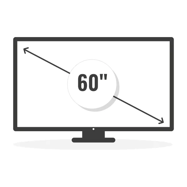 TV 60 inches or larger