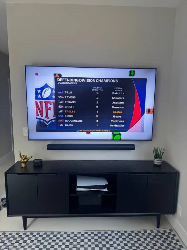 TV Mounting, Soundbar Installation & Cable Concealment